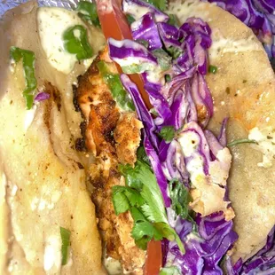 Salmon taco