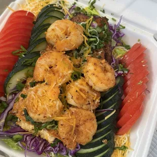 Shrimp and Salmon Salad
