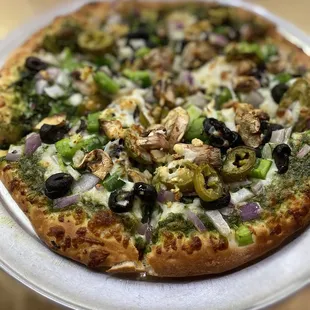 Veggie Pesto Pizza