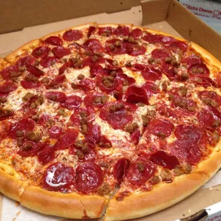 Our  X Large pepperoni lovers!!