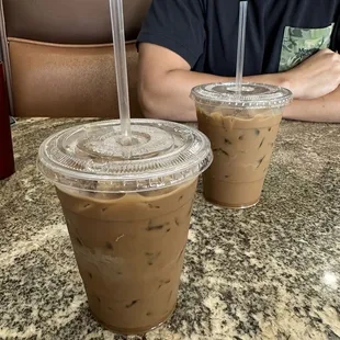 Iced coffee with condensed milk