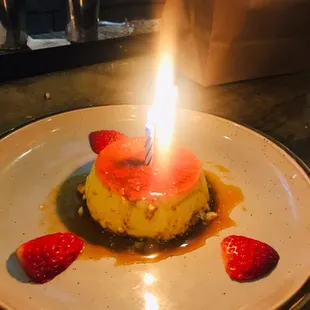 Flan  a recap on my husband birthday! 5 tacos and beers went all out for my husband's birthday. Thank you Yeimith