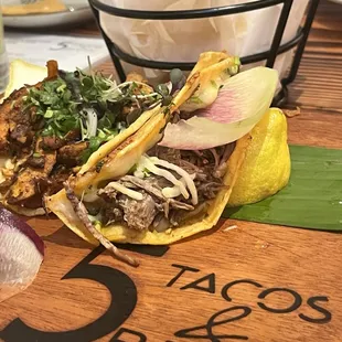 Quesabirria and asada taco