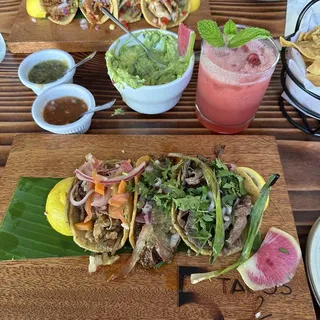 Guacamole, Chips and salsa