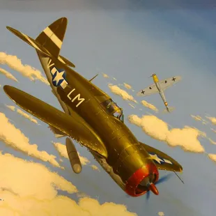 Aviation painting by Robert Daniels.