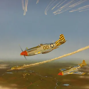 Aviation painting by Robert Daniels.