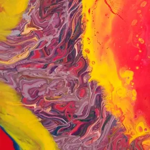 Acrylic pour by Robert Daniels.