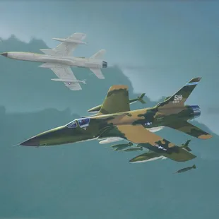 Aviation painting by Robert Daniels.