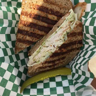 Turkey pesto sandwich