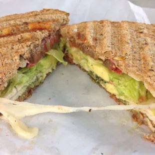 Turkey pesto with avo (avocado) and tomato