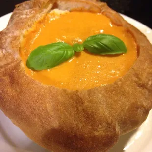 Tomato bisque soup bowl