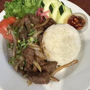 Cube steak was delicious