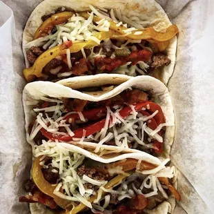 Breakfast tacos from Jewboy