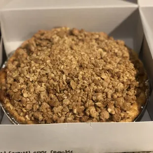 Salted caramel apple crumble - very small hint of salted caramel