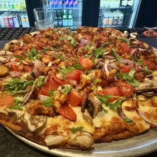 Medium Butter Chicken Pizza on GF crust