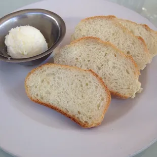 Complimentary bread and butter