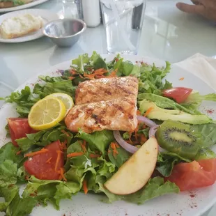 Grilled salmon salad