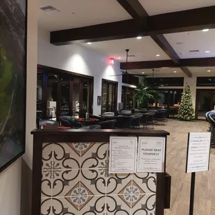 Inside of restaurant.