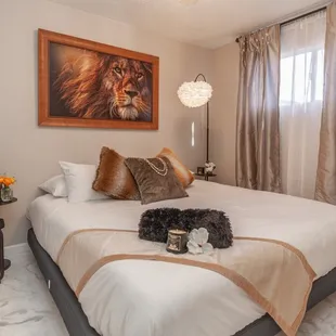 Pristine bedroom clean