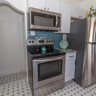 Pristine kitchen clean