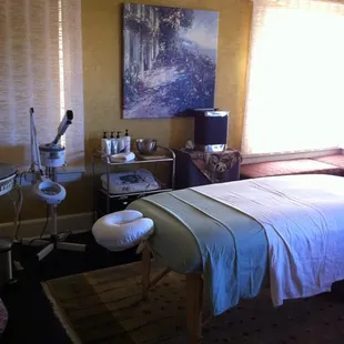 A beautifully lit treatment room