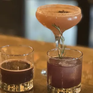 Espresso martini, autumn old fashioned, yum!!
