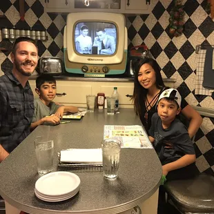 Cute seating section! Felt like we were in someone&apos;s kitchen.