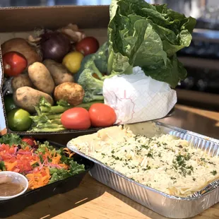 Produce Box and Family Meal