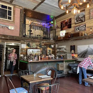 the interior of a restaurant