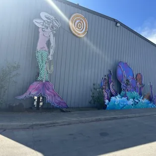 Outside