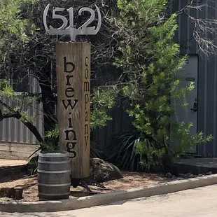the entrance to the brewery