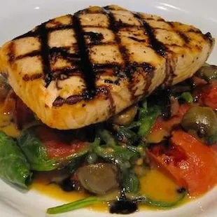 Grilled Salmon With Mediterranean Influences