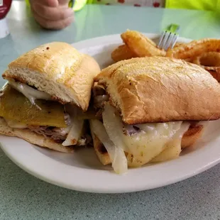 A rich boy combo with onion rings