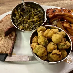 Combo with brisket and ribs