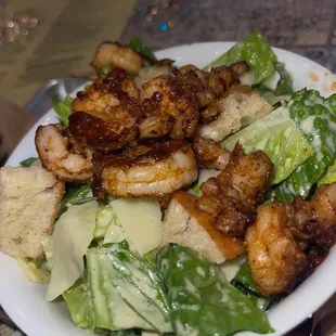 Small Grilled Shrimp Caesar Salad - 10/10