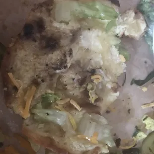 The soggy bottom bun from our burgers.