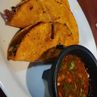 Quesabirria Tacos with Consomè