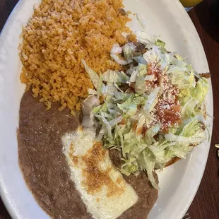 Chicken tostada lunch special