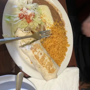Chicken burrito special