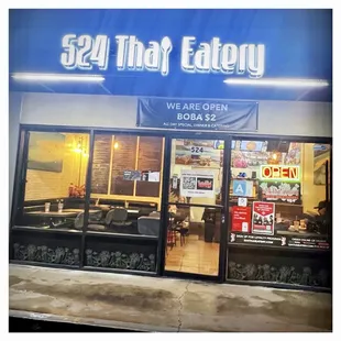 Outside of restaurant