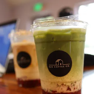 Strawberry Matcha Latte