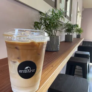 Iced Oat Milk Latte W/