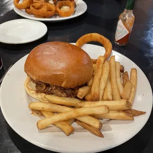 Pork BBQ with Fries.