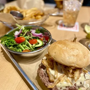 &quot;Perfect burger&quot; on a gluten free bun.