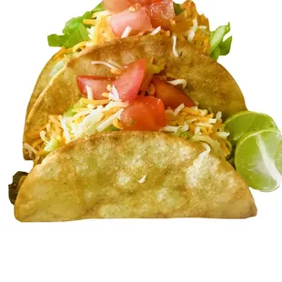 a taco on a white background