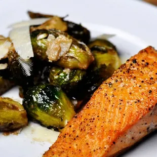 Perfect Salmon and Brussels!