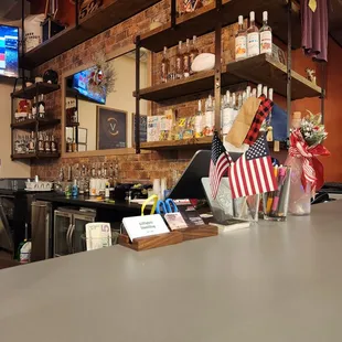 a bar counter