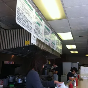 a woman at the counter