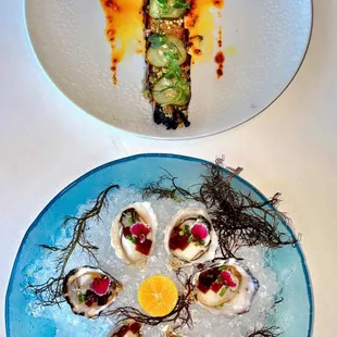 Nueske Bacon $22 &amp; Oysters on the Half Shell $24