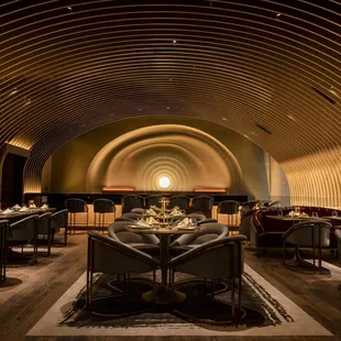 Interior of the ground level bar and lounge